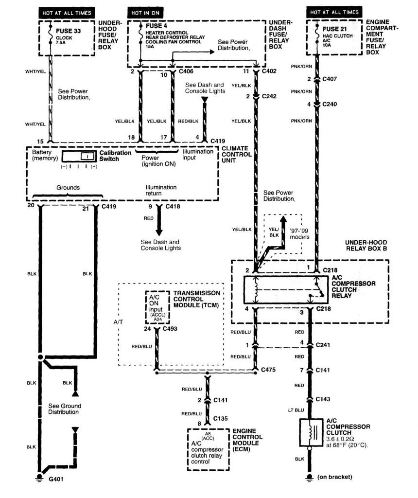 Acura NSX (1997 – 2004) – wiring diagrams – HVAC Controls ...