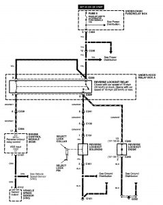 Acura NSX - wiring diagram - lock up control