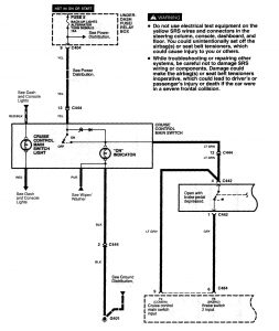 Acura NSX - wiring diagram - speed control (part 1)