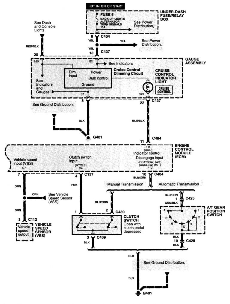 Acura NSX (1997 – 2005) – wiring diagrams – speed control ...