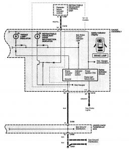 Acura NSX - wiring diagram - warning indicators (part 2)