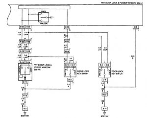 Acura SLX - wiring diagram - power locks (part 2)