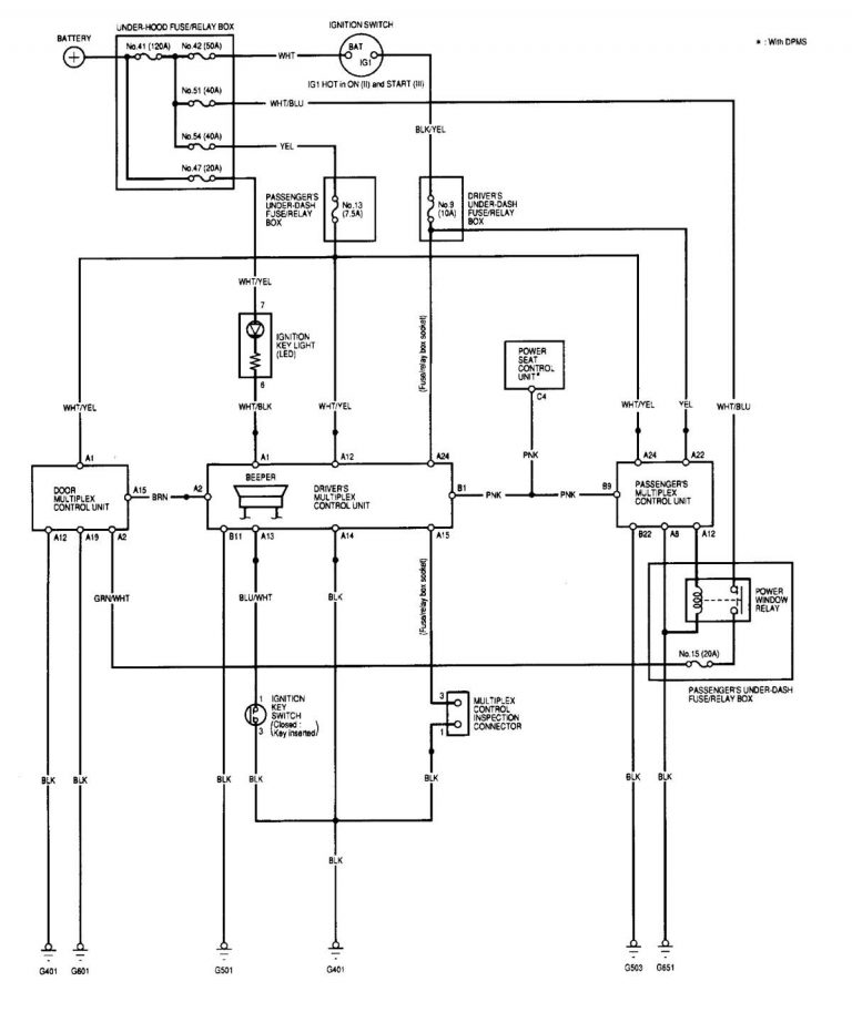 Acura MDX (2001) - wiring diagrams - computer data lines - Carknowledge