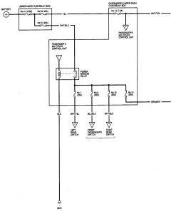 Acura MDX - wiring diagram - power windows (part 1)