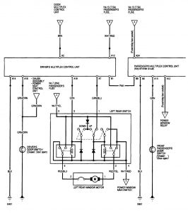 Acura MDX - wiring diagram - power windows (part 3)