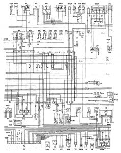 Mercedes-Benz 190E  - wiring diagram - exterior lighting (part 2)