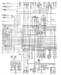 Mercedes Benz 190E -  wiring diagram - exterior lighting (part 1)