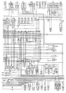 Mercedes Benz 190E - wiring diagram - exterior lighting (part 2)