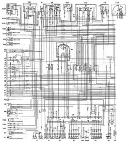 Mercedes-Benz 300CE - wiring diagram - charging system (part 1)