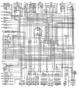 Mercedes-Benz 300CE - wiring diagram - charging system (part 1)