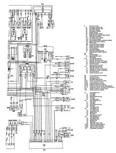 Mercedes-Benz 300CE -  wiring diagram - ignition (part 3)