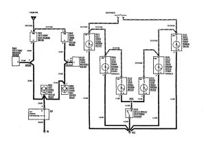 Mercedes-Benz 300CE -  wiring diagram -  instrument panel lamps (part 2)