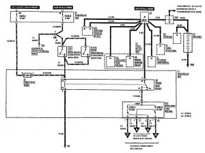 Mercedes-Benz 300CE - wiring diagram - power seat (part 1)