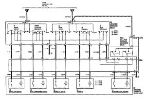 Mercedes-Benz 300CE - wiring diagram - power seat (part 2)