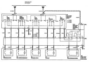 Mercedes-Benz 300CE - wiring diagram - power seat (part 3)