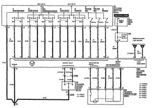 Mercedes-Benz 300CE - wiring diagram - power seat (part 2)