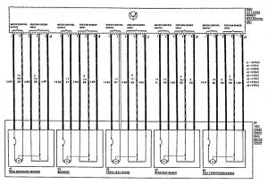 Mercedes-Benz 300CE - wiring diagram - power seat (part 3)