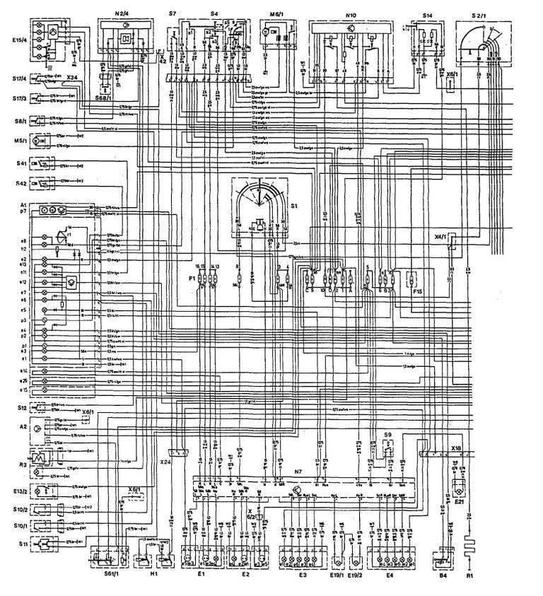 Mercedes-Benz 300E (1992 – 1993) – wiring diagrams – charging system ...