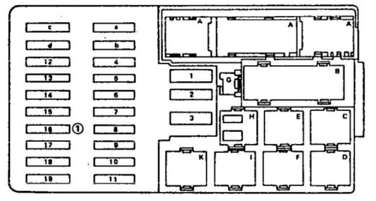 Mercedes-Benz 420SEL (1990 - 1991) - wiring diagrams - fuse box diagram