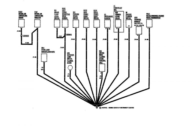 Mercedes-Benz 560SEC (1991) - wiring diagrams - ground distribution