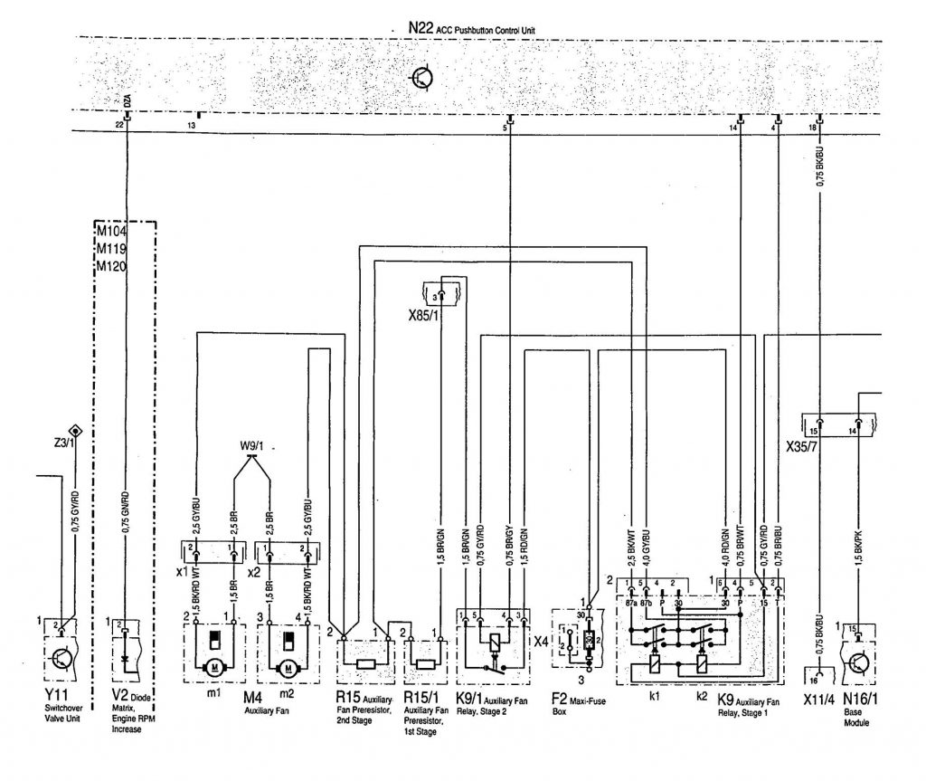 Mercedes-Benz 500SEL (1992 – 1993) – wiring diagram – HVAC Controls ...