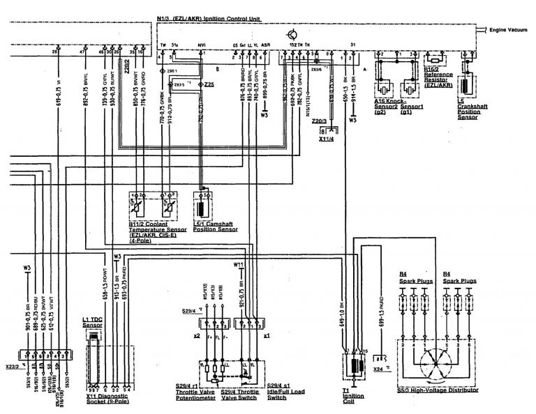 Mercedes-Benz 300SL (1990 – 1993) – wiring diagrams – fuel controls ...