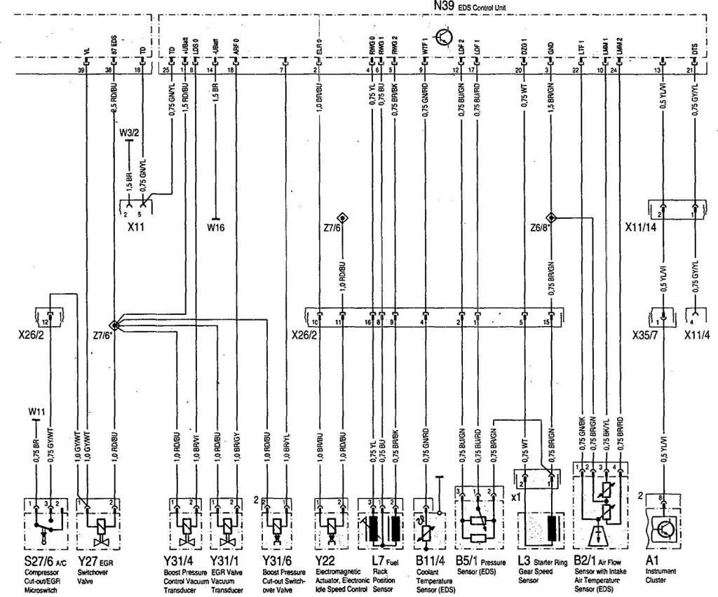 Mercedes-benz 300sd (1992 – 1993) – Wiring Diagrams – Fuel Controls 