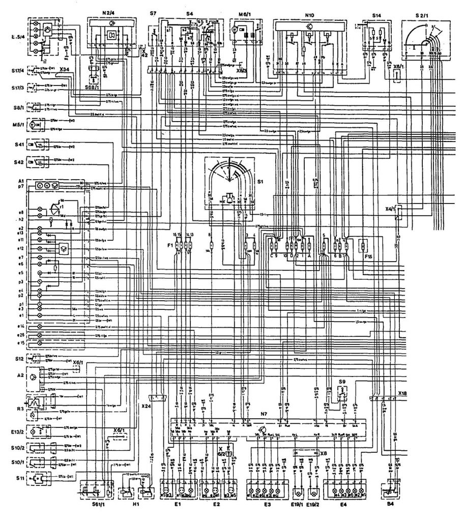 Mercedes-Benz 300TE (1992 - 1993) - wiring diagrams - fuel controls