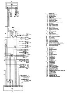 Mercedes-Benz 300TE - wiring diagram - interior lighting (part 3)