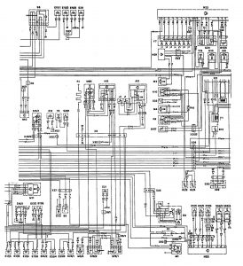 Mercedes-Benz 300TE - wiring diagram - interior lighting (part 2)