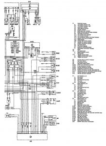 Mercedes-Benz 300TE - wiring diagram - interior lighting (part 3)