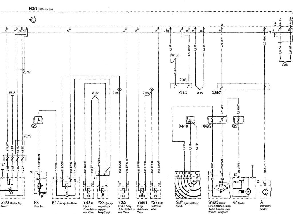 Mercedes-Benz 500SEL (1992 – 1993) – wiring diagrams – fuel controls ...