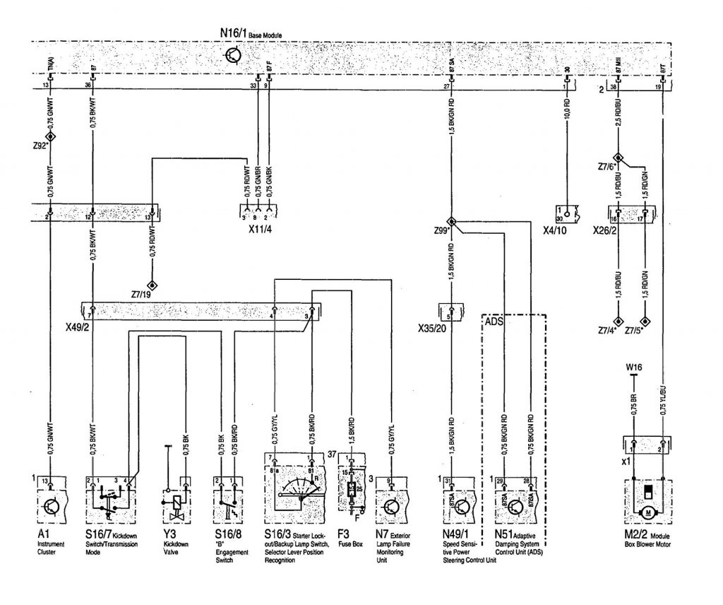 Mercedes-Benz 500SEL (1992 – 1993) – wiring diagrams – fuel controls ...