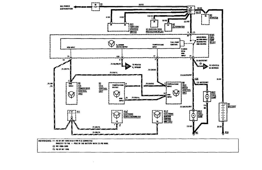 Mercedes-Benz 420SEL (1991) – wiring diagrams – fuel controls ...