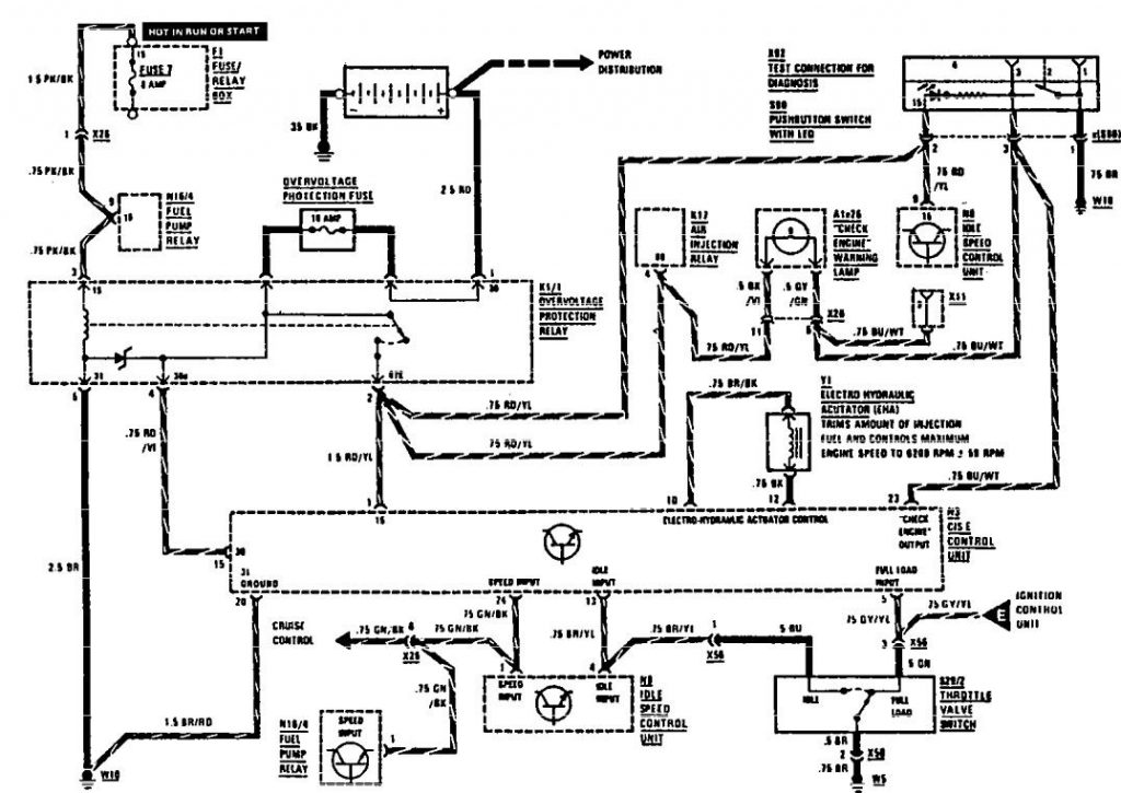 Mercedes-Benz 420SEL (1991) – wiring diagrams – fuel controls ...