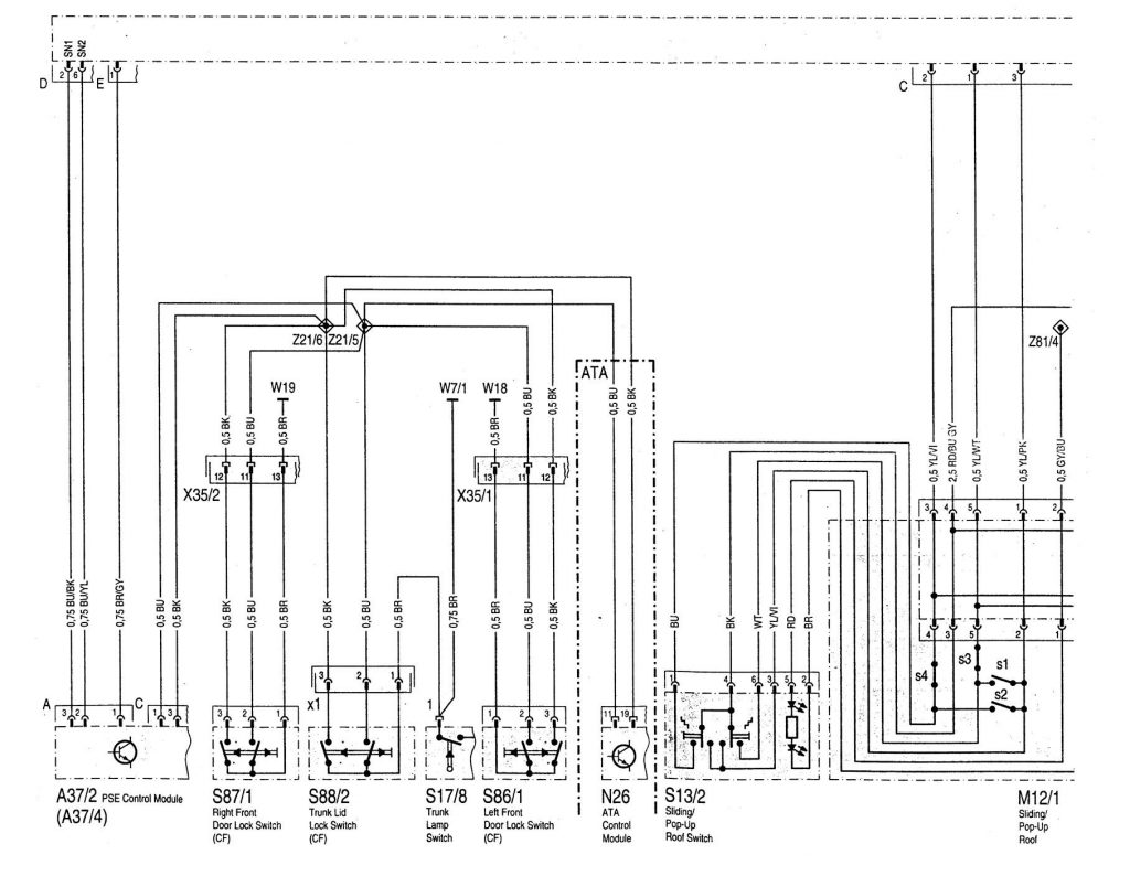 Mercedes-Benz C220 (1994 – 1996) – wiring diagrams – driver infromation ...