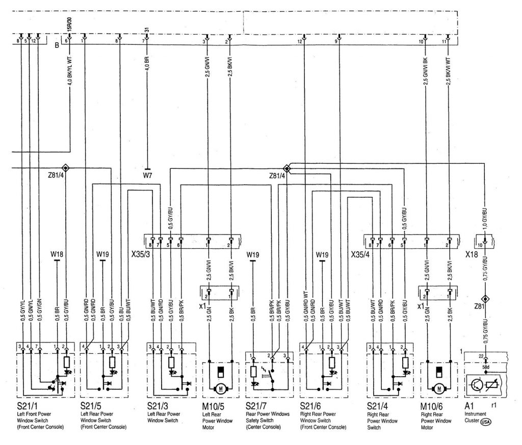 Mercedes-Benz C220 (1994 – 1996) – wiring diagrams – driver infromation ...