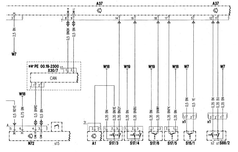 Mercedes-Benz C280 (1998) – wiring diagrams – power locks ...