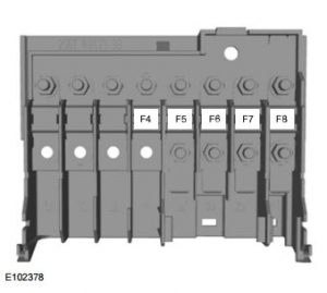 Ford Fiesta Classic (2010) – fuse box – engine compartment (India version)