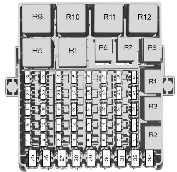 Ford Transit Courier (from 2015) – fuse box (EU version) - Carknowledge ...