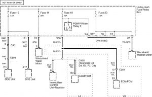 Honda Accord - wiring diagram - power distribution (part 10)