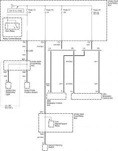 Honda Accord - wiring diagram - power distribution (part 2)