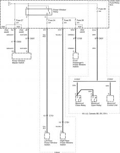 Honda Accord - wiring diagram - power distribution (part 6)