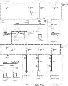 Honda Accord - wiring diagram - power distribution (part 7)