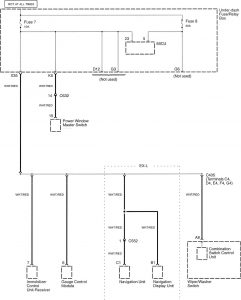 Honda Accord - wiring diagram - power distribution (part 9)