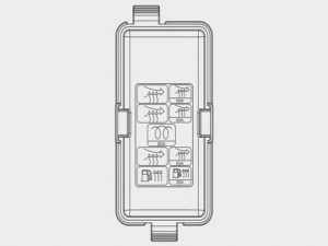 Hyundai Grand Santa Fe – fuse box – engine compartment (diesel engine