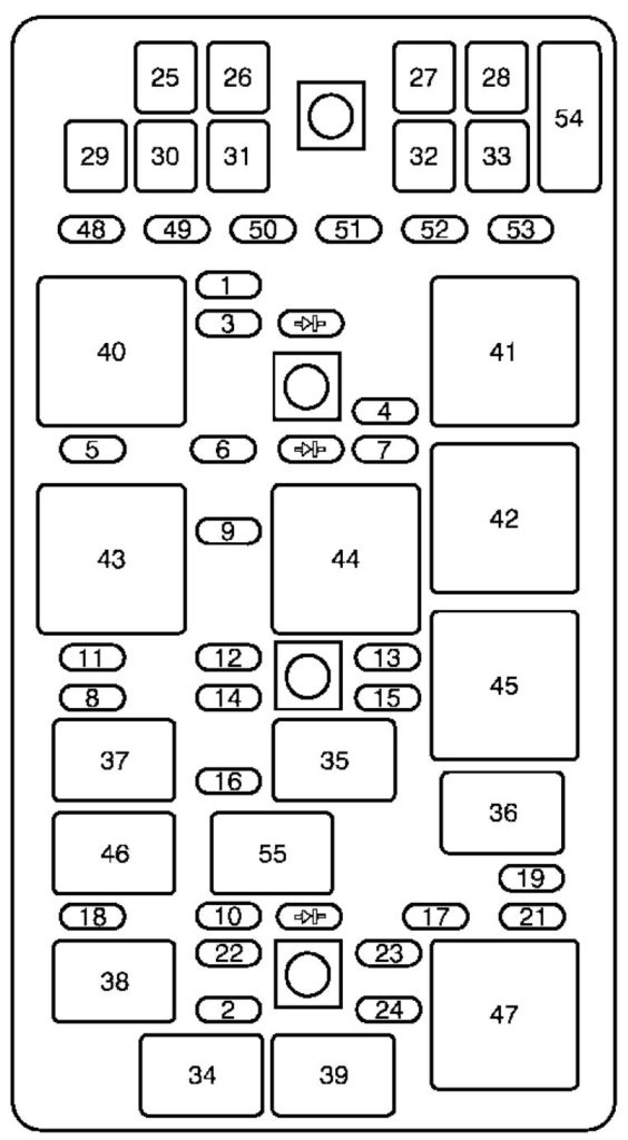 Cadillac XLR (2007 – 2008) – fuse box diagram - Carknowledge.info