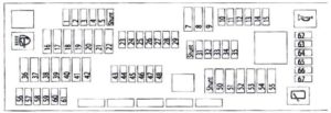 BMW 5-Series – fuse box diagram – glove compartment