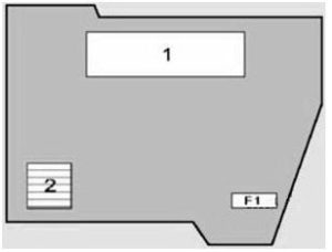 BMW X5 – fuse box diagram – engine compartment