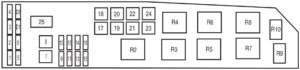 Mercury Mariner - fuse box - power distribution box